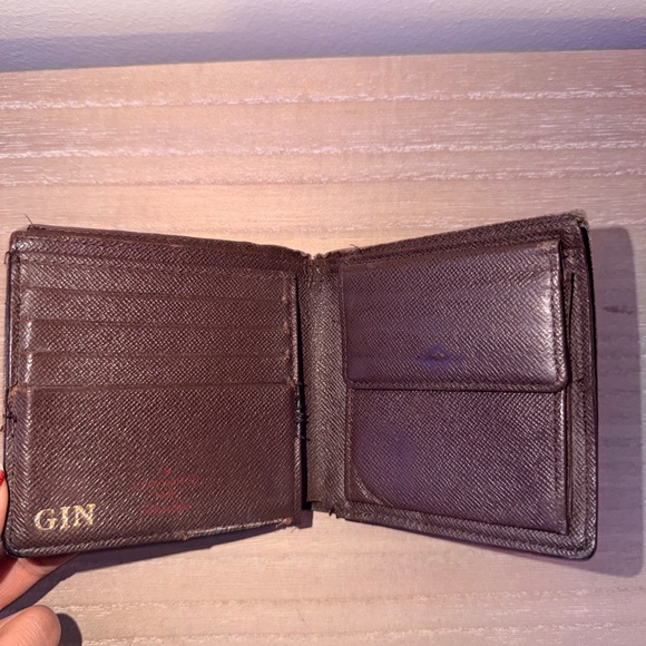 Louis Vuitton Damier Ebene Marco Bifold Wallet Initials Fair Condition - Picture 3 of 13